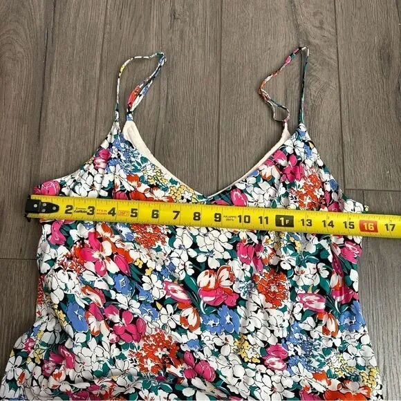 Anthropologie 52 of 52 Conversations Multi-Print Bias Cut Dress M Floral, Cats